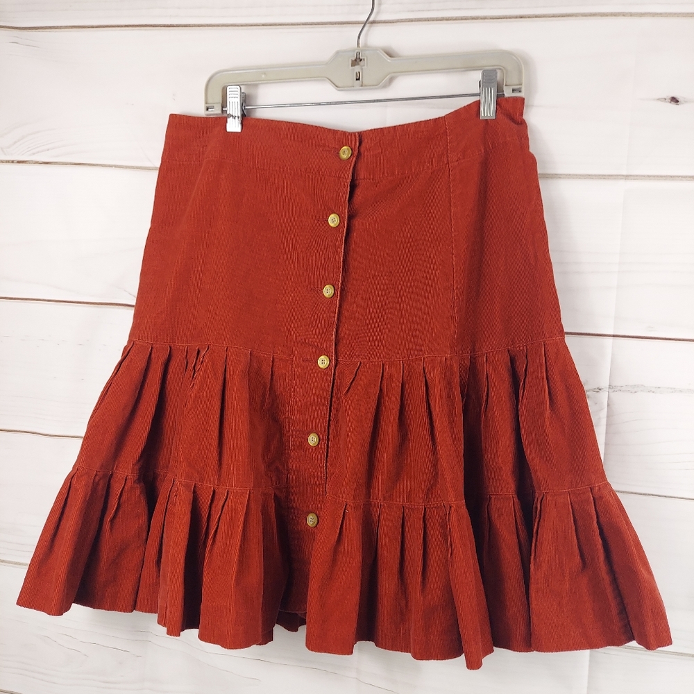 Anthropologie odille skirt curdoroy size 10